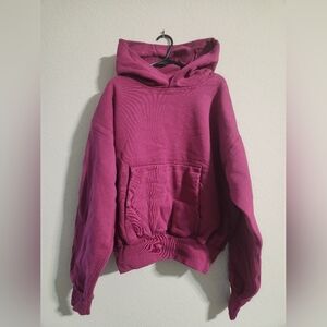 YZY Gap NWOT Double Layer Perfect Purple Hoodie cropped size XS
